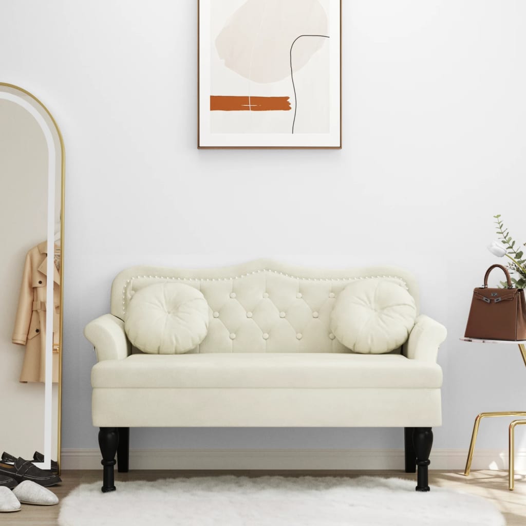 Bank Met Kussens 120,5X65X75 Cm Fluweel