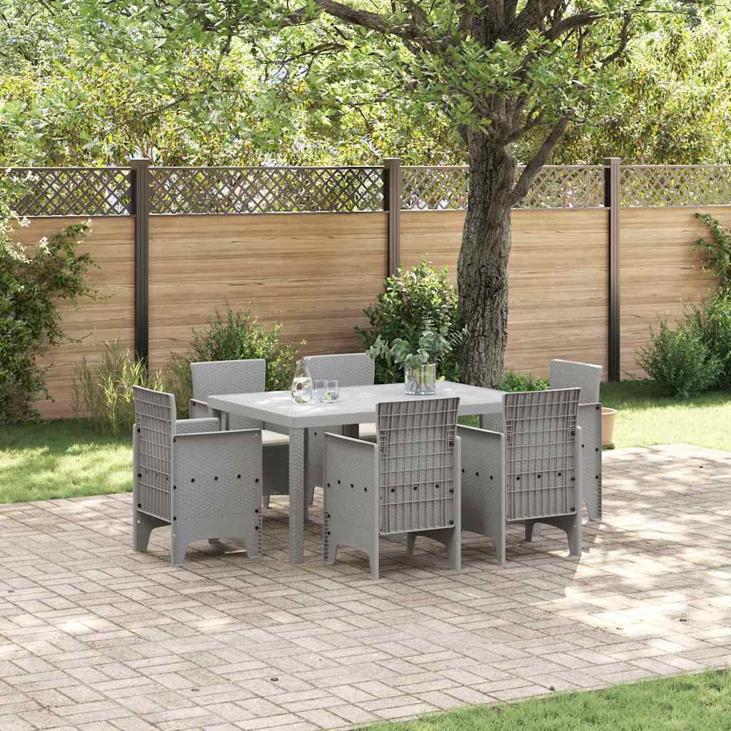 Tuin Eetset 7 Pcs Polt Riet