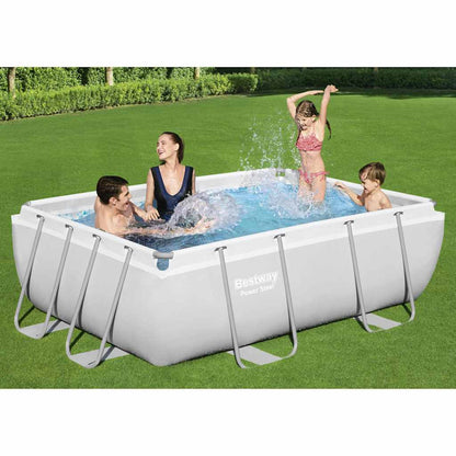 Bestway Zwembadset Power Steel Rechthoekig 282X196X84 Cm