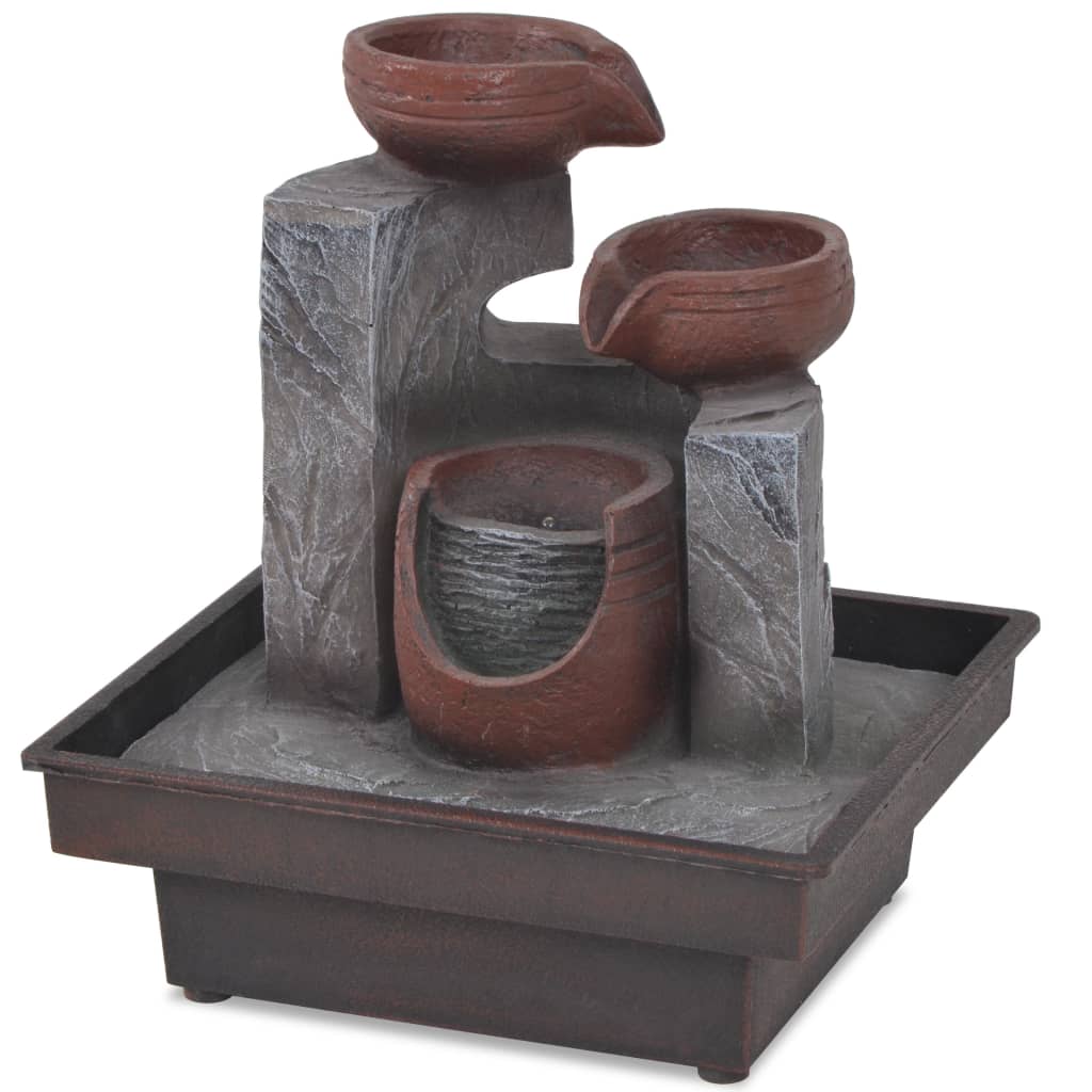 Binnenfontein Met Led-Verlichting Polyresin