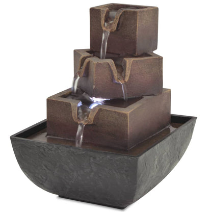 Binnenfontein Met Led-Verlichting Polyresin