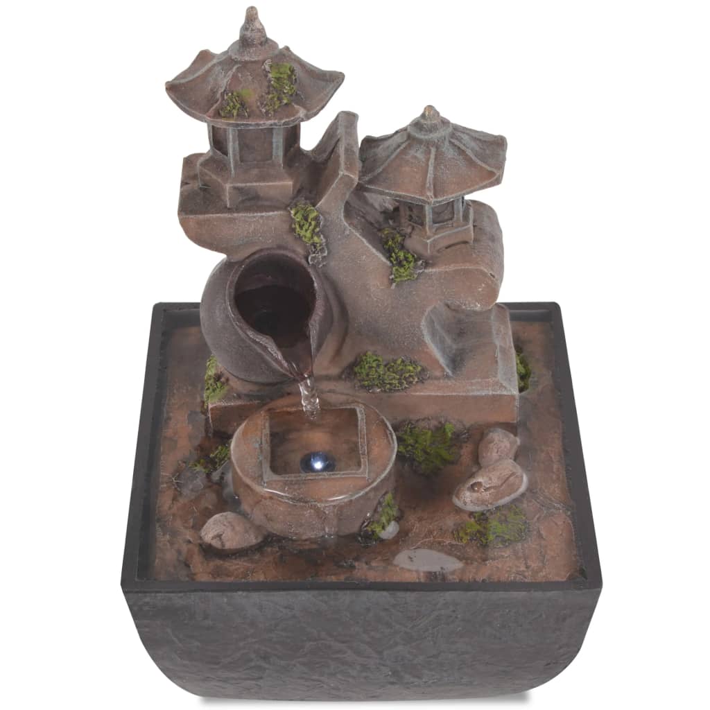 Binnenfontein Met Led-Verlichting Polyresin