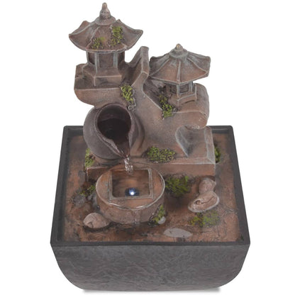 Binnenfontein Met Led-Verlichting Polyresin