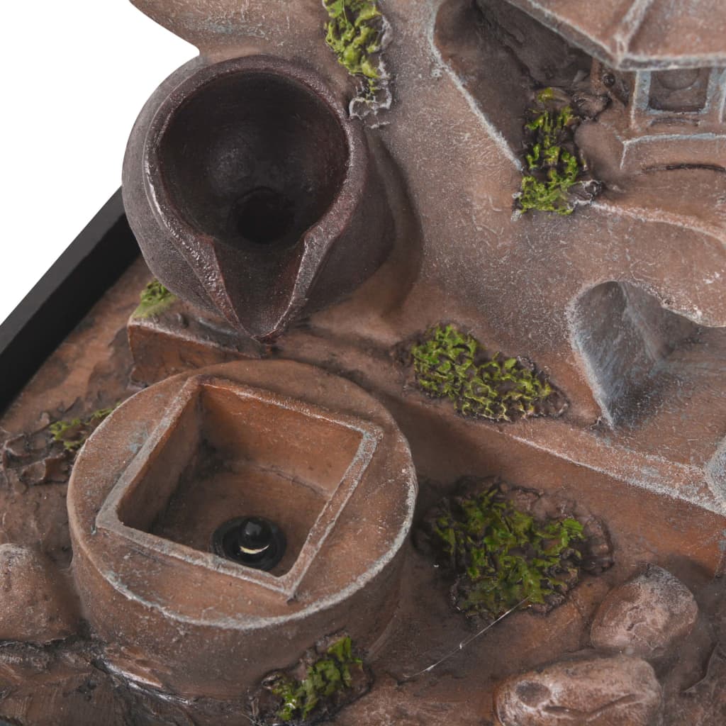 Binnenfontein Met Led-Verlichting Polyresin