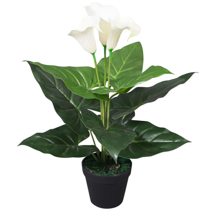 Kunst Anthurium Plant Met Pot 45 Cm En Geel