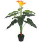 Kunst Anthurium Plant Met Pot 45 Cm En Geel