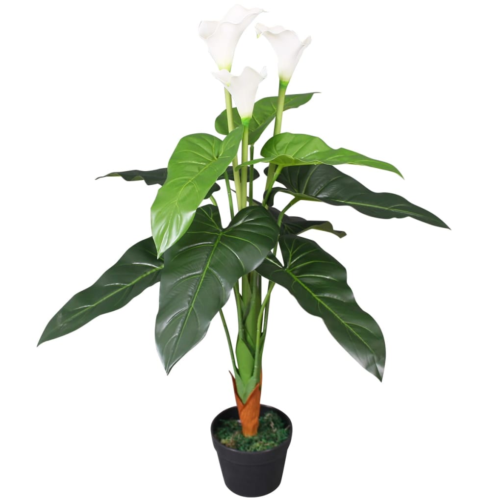 Kunst Anthurium Plant Met Pot 45 Cm En Geel