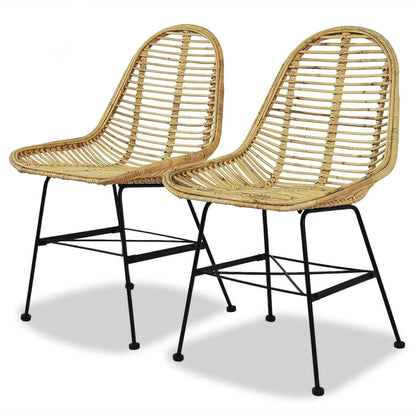Eetkamerstoelen Natuurlijk Rattan