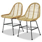 Eetkamerstoelen Natuurlijk Rattan