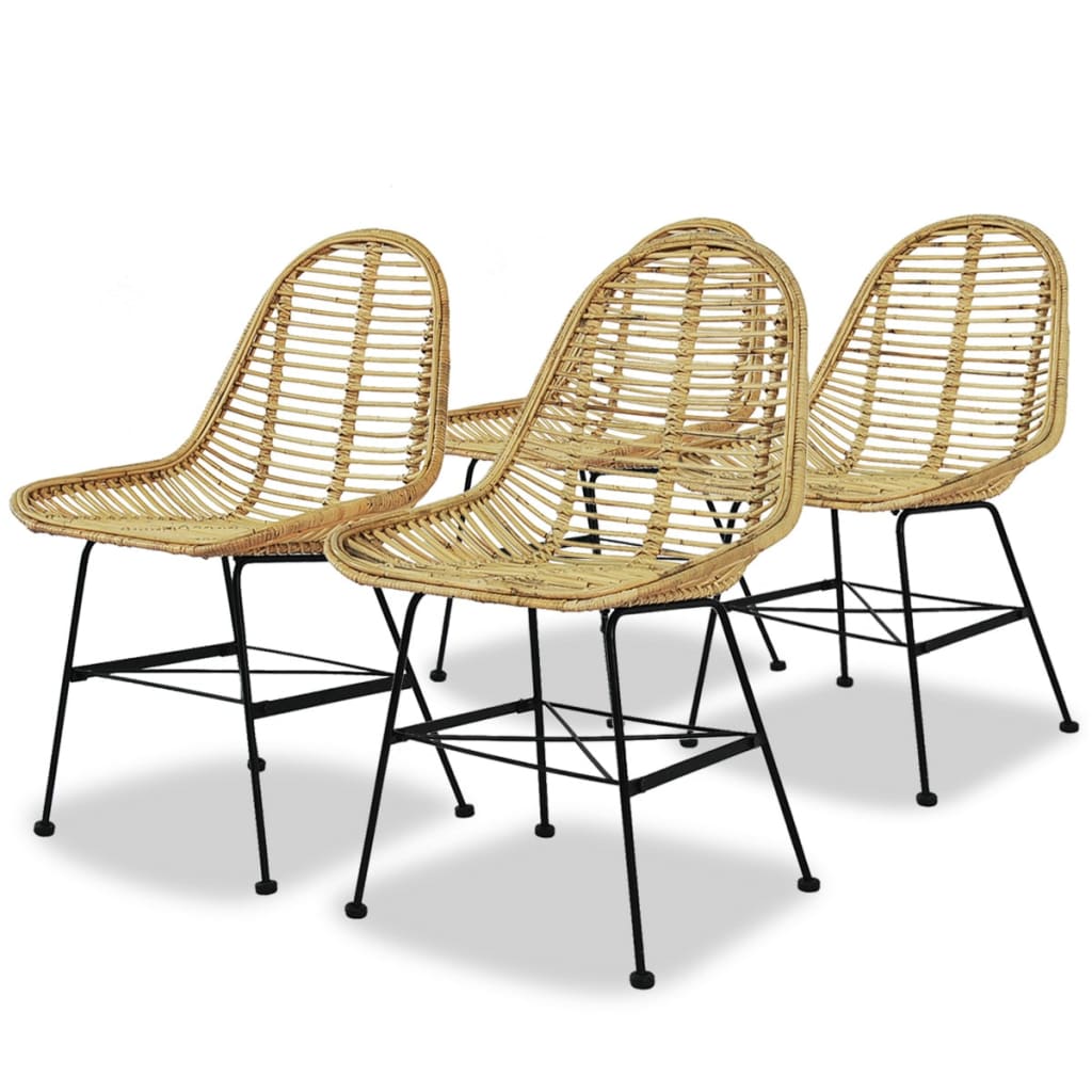 Eetkamerstoelen Natuurlijk Rattan