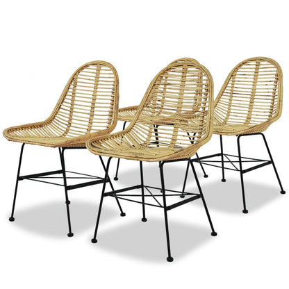 Eetkamerstoelen Natuurlijk Rattan