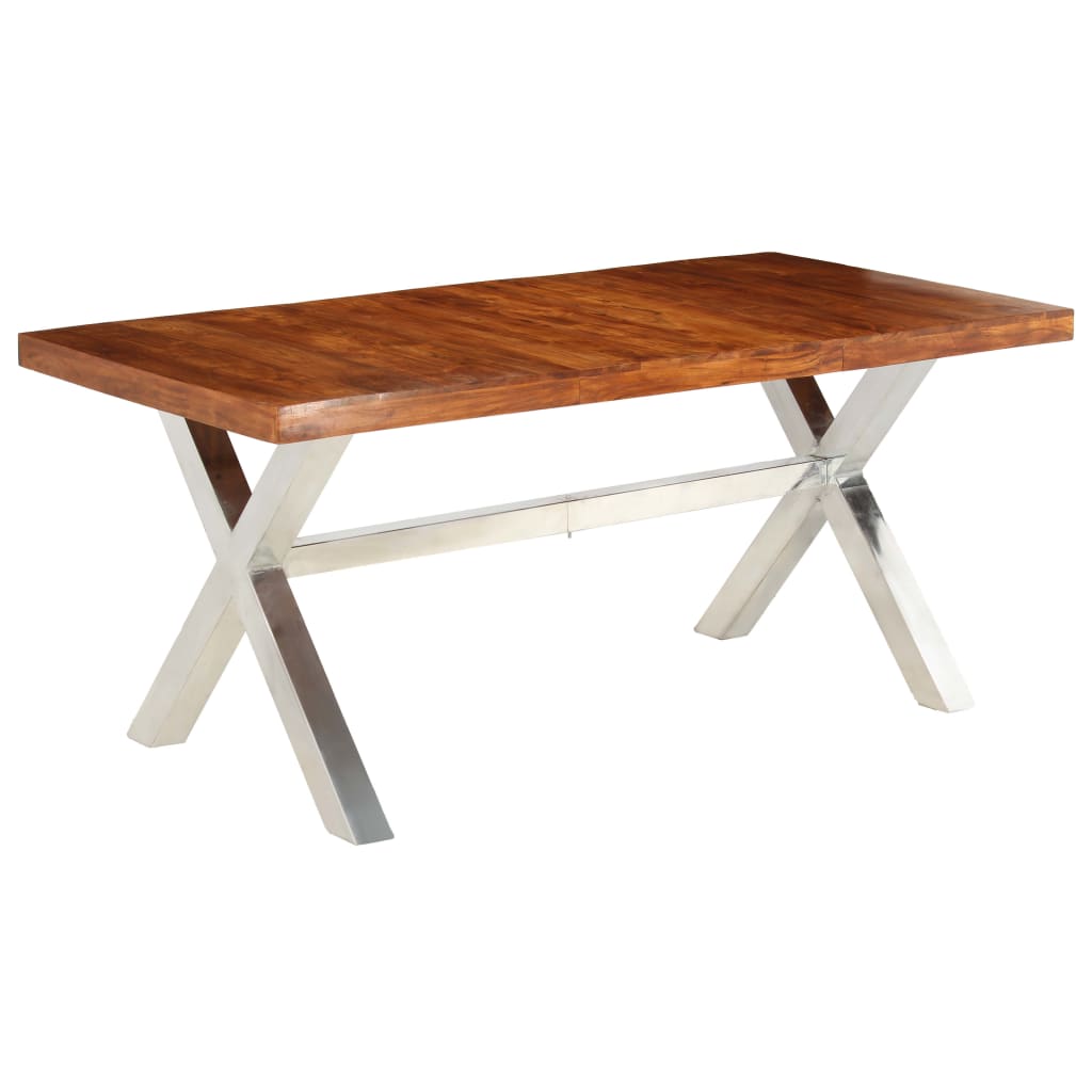 Eettafel 180X90X76 Cm Massief Acacia- En Mangohout