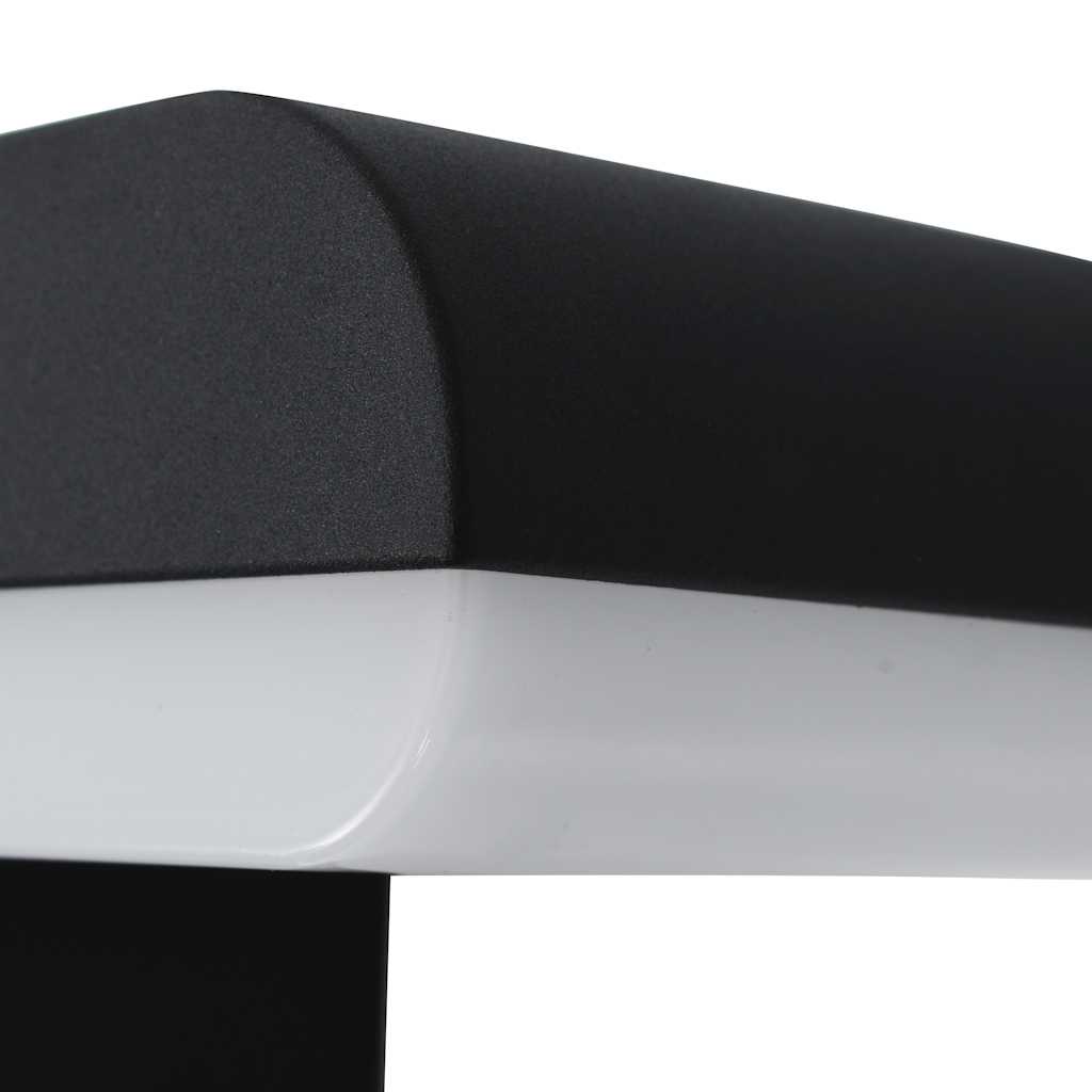 Led-Buitenwandlamp 9 W Ovaal Zwart Zilver