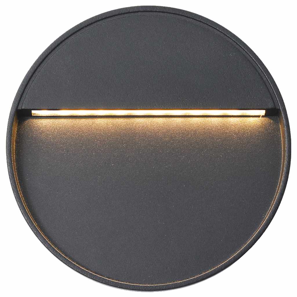 Led-Buitenwandlampen 3 W Zwart