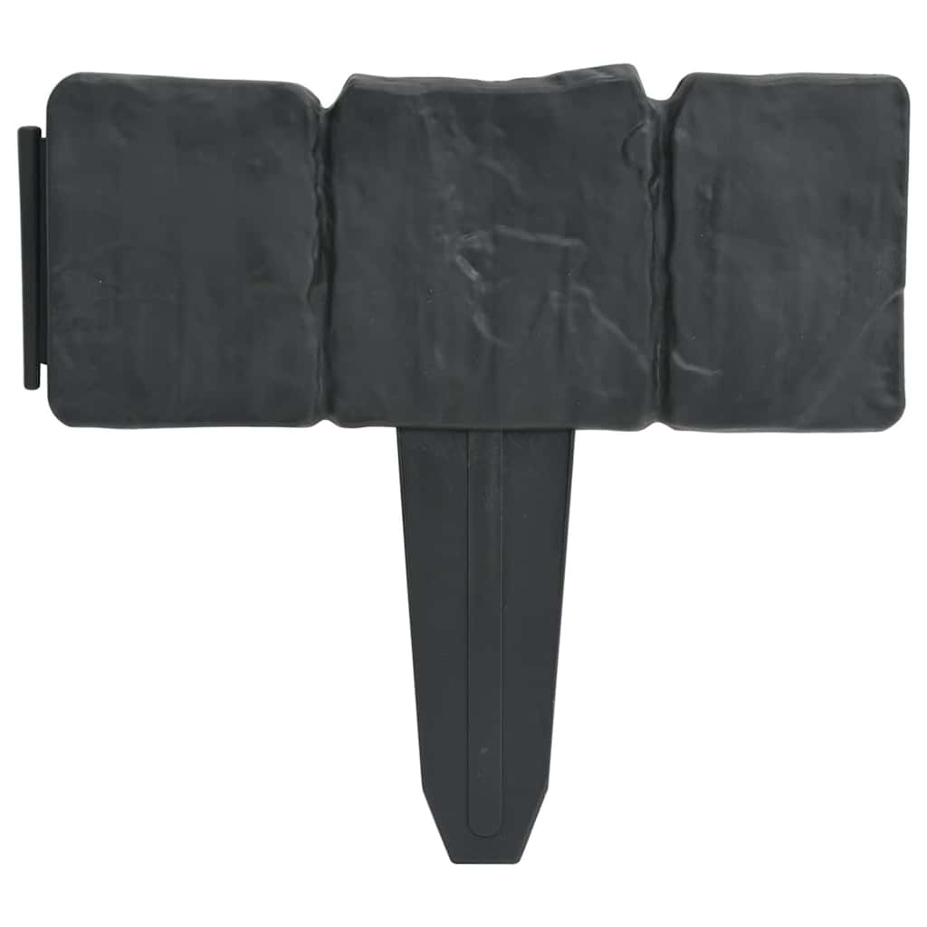 Gazonranden Steen-Look 10 M Kunststof