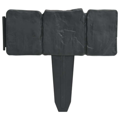 Gazonranden Steen-Look 10 M Kunststof