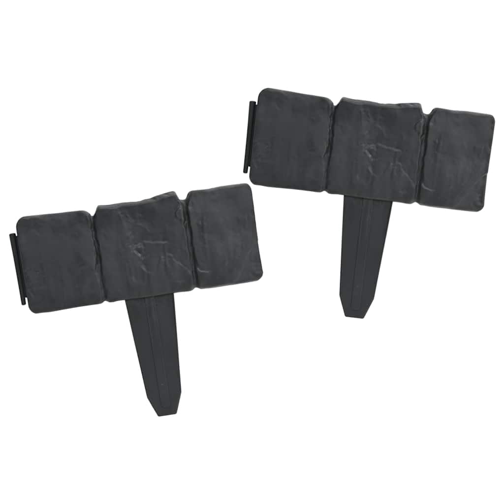 Gazonranden Steen-Look 10 M Kunststof