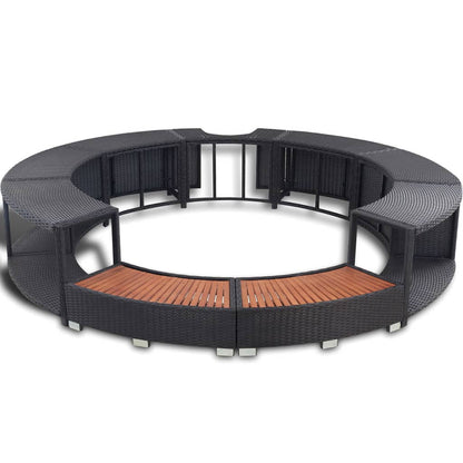 Hottub-Ombouw Poly Rattan