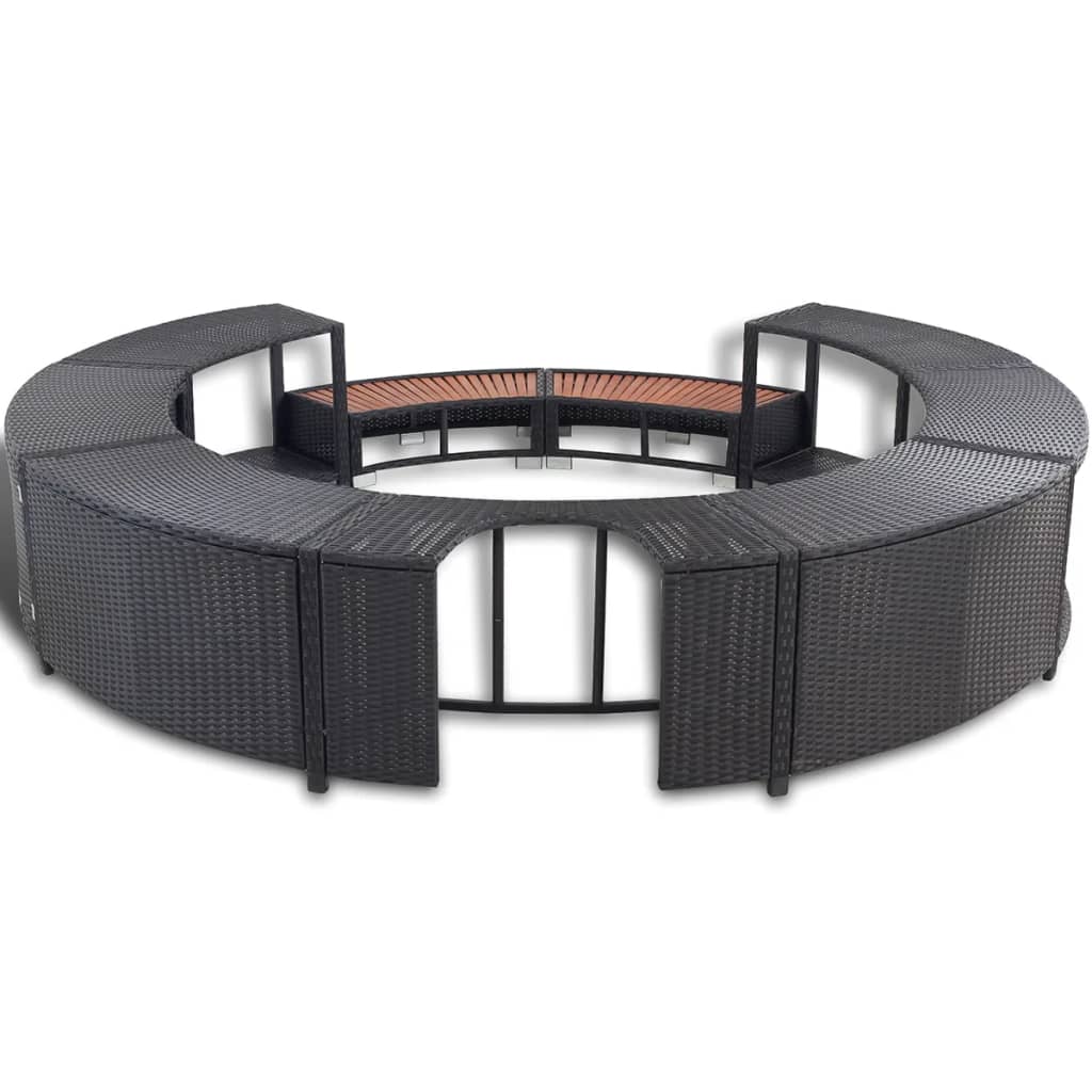 Hottub-Ombouw Poly Rattan
