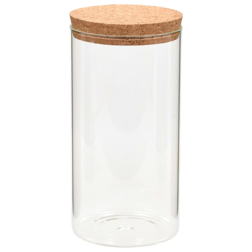 Opbergpotten Met Kurken Deksel 1100 Ml Glas