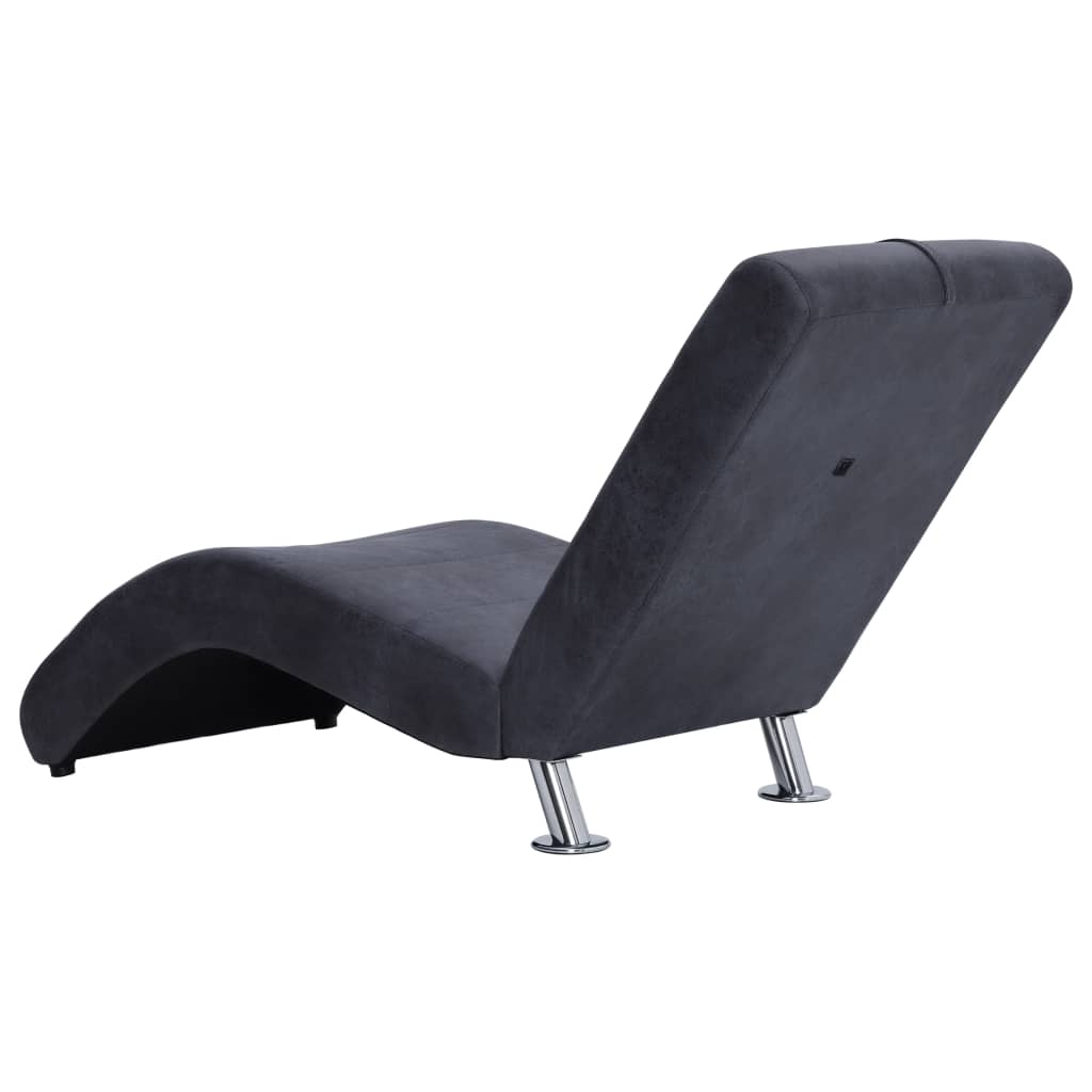 Chaise Longue Met Kussen Kunstsuède