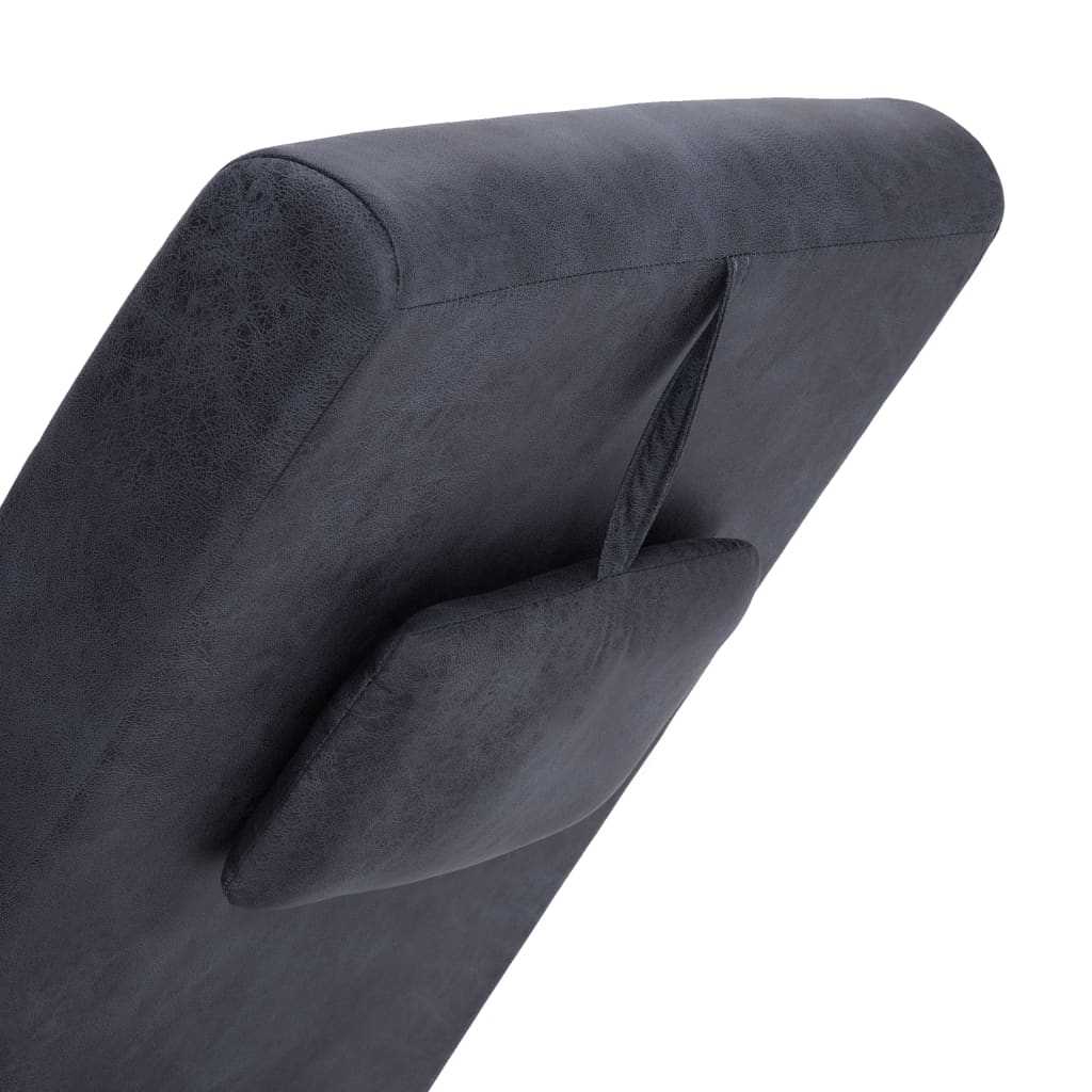Chaise Longue Met Kussen Kunstsuède