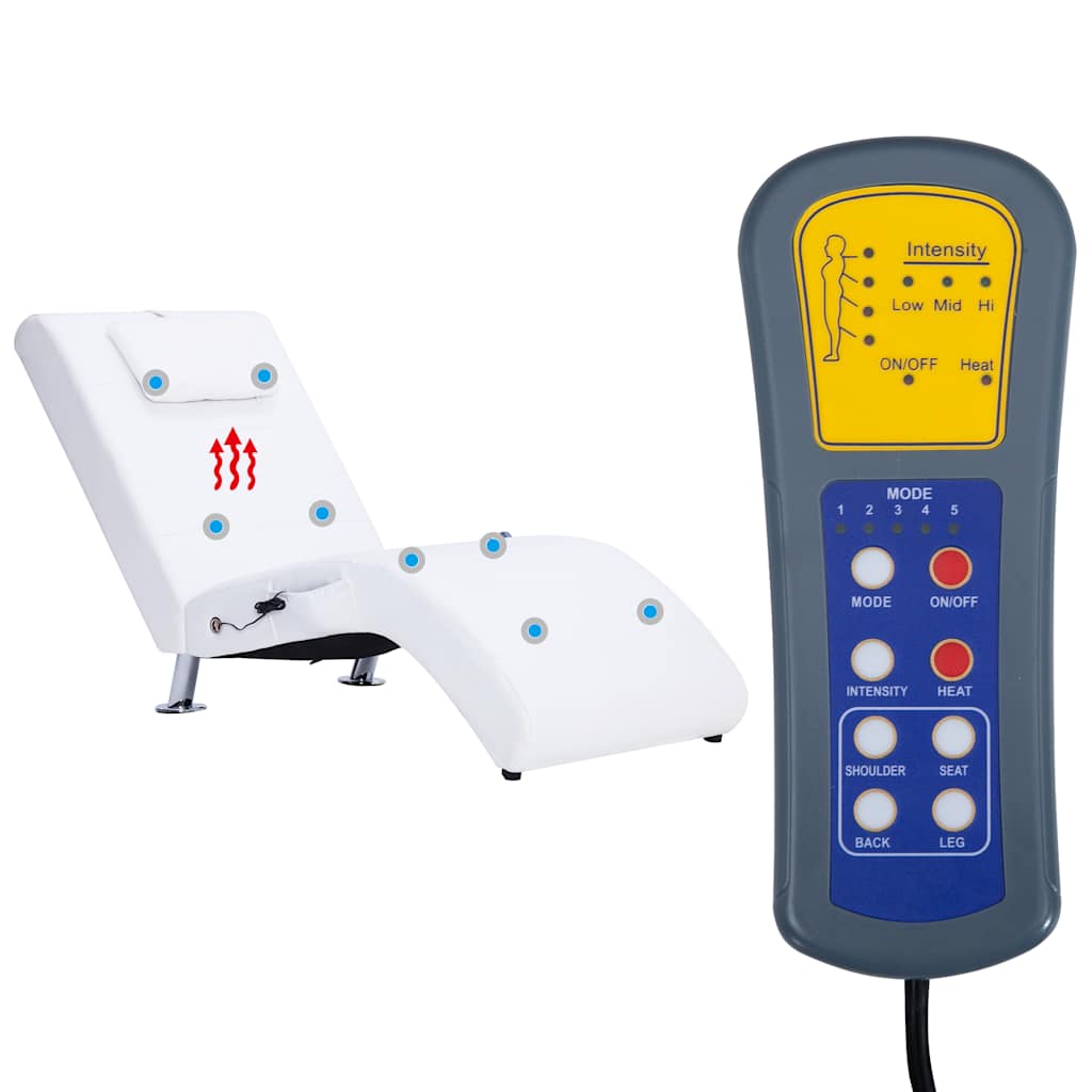 Massage Chaise Longue Met Kussen Kunstleer