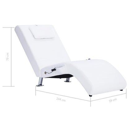 Massage Chaise Longue Met Kussen Kunstleer