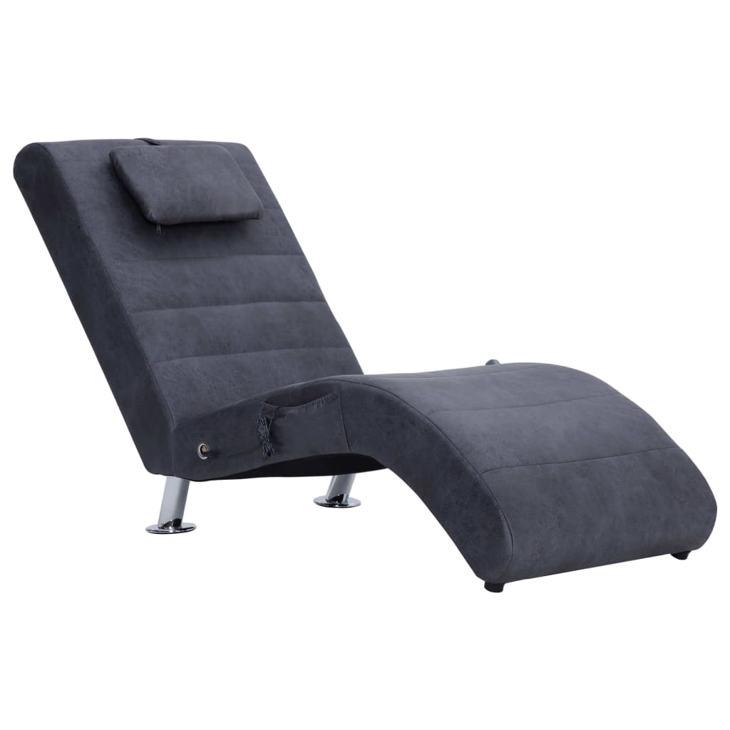 Massage Chaise Longue Met Kussen Kunstsuède