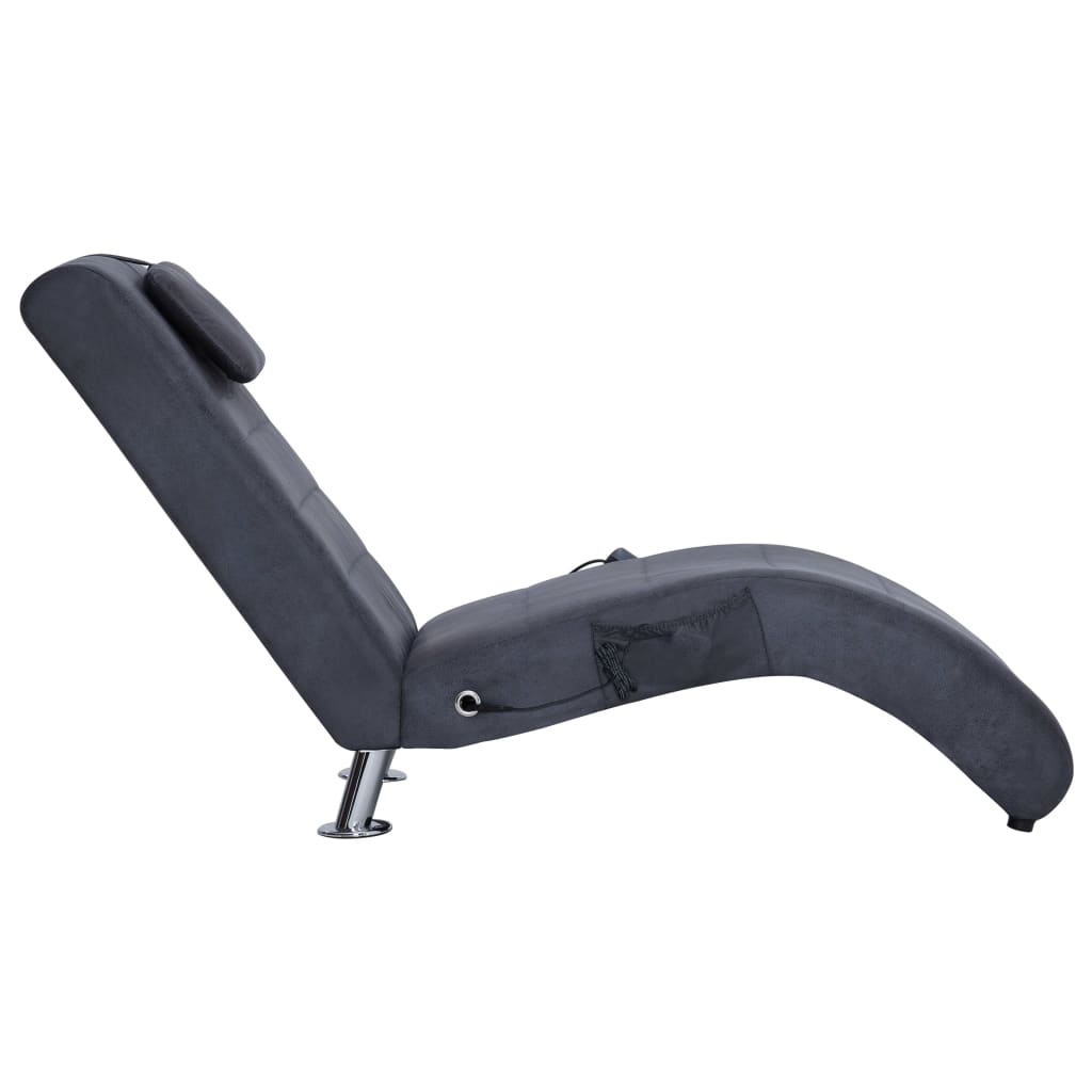 Massage Chaise Longue Met Kussen Kunstsuède