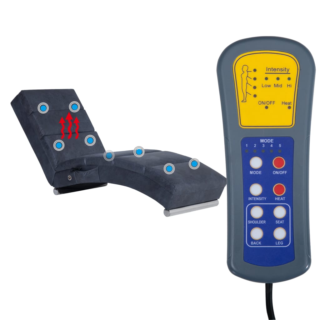 Massage Chaise Longue Kunstsuède