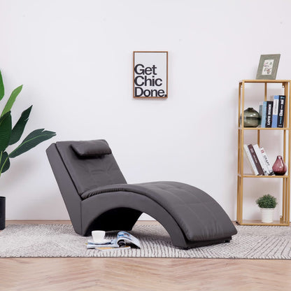 Chaise Longue Met Kussen Kunstleer