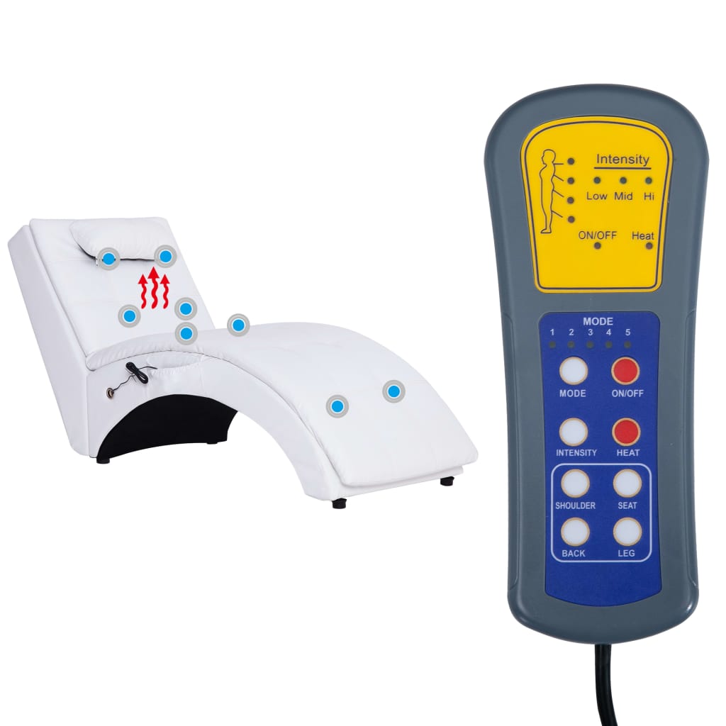 Massage Chaise Longue Met Kussen Kunstleer