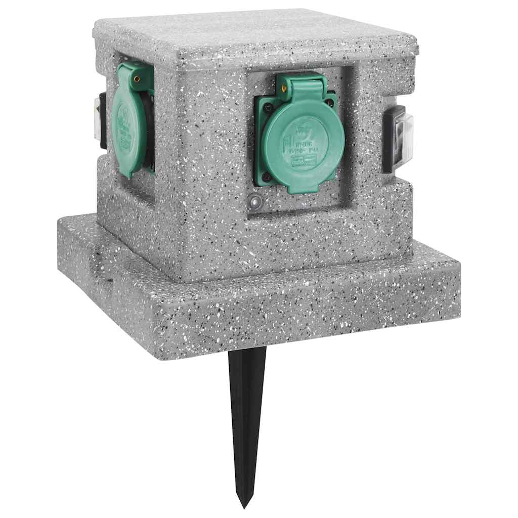 Buitenstopcontact Met Schemeringssensor Kunststof