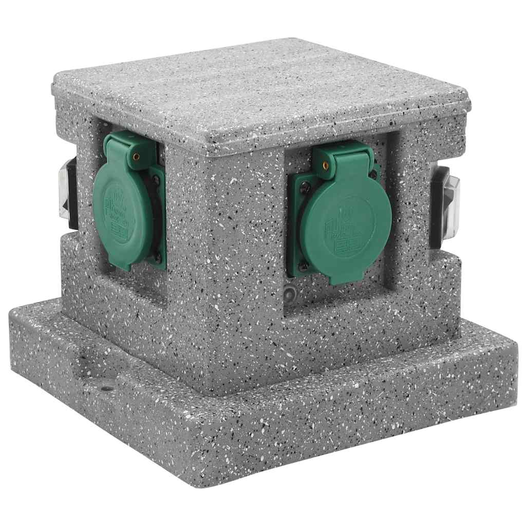 Buitenstopcontact Met Schemeringssensor Kunststof