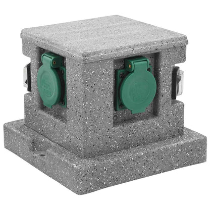 Buitenstopcontact Met Schemeringssensor Kunststof