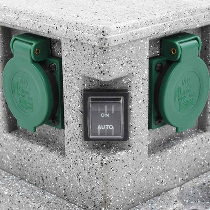 Buitenstopcontact Met Schemeringssensor Kunststof