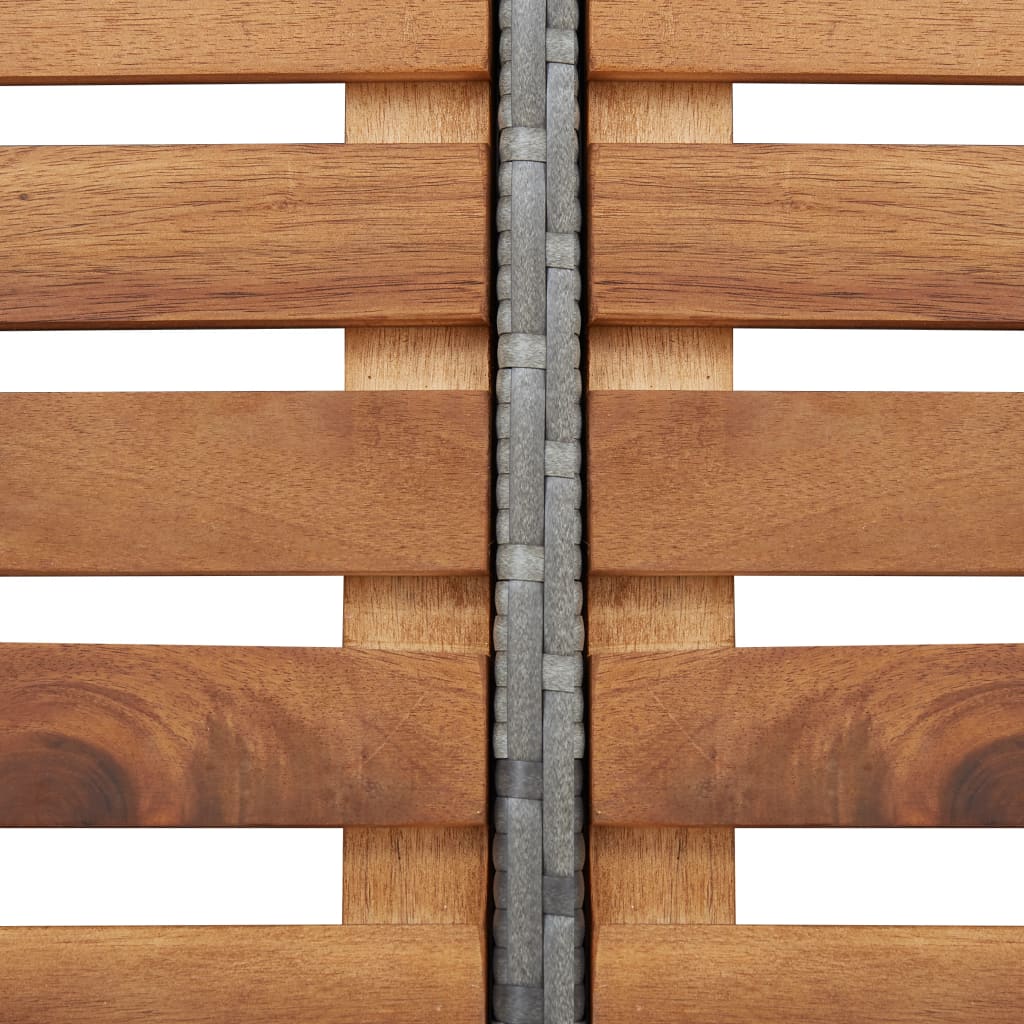 Spa-Ombouw Vierkant 268X268X55 Cm Poly Rattan