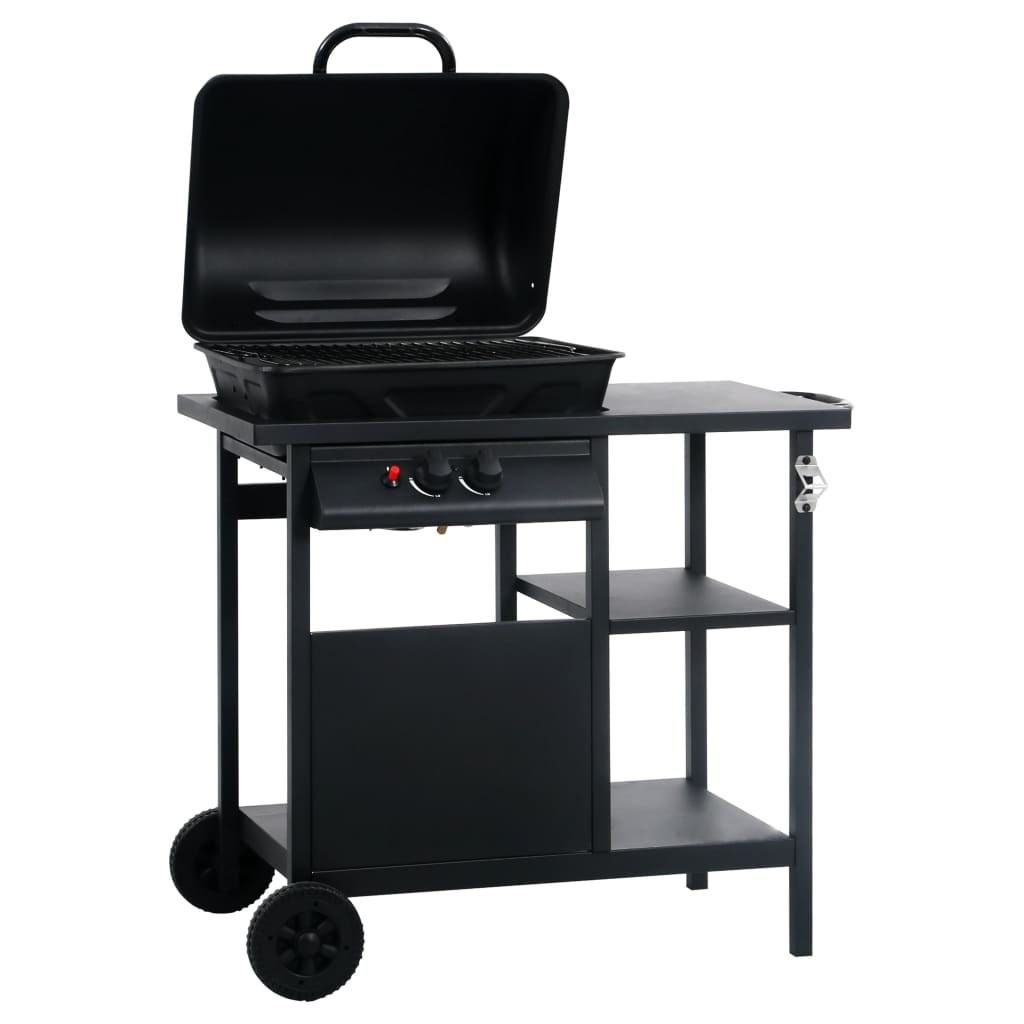 Gasbarbecue Met 3-Laags Zijtafel