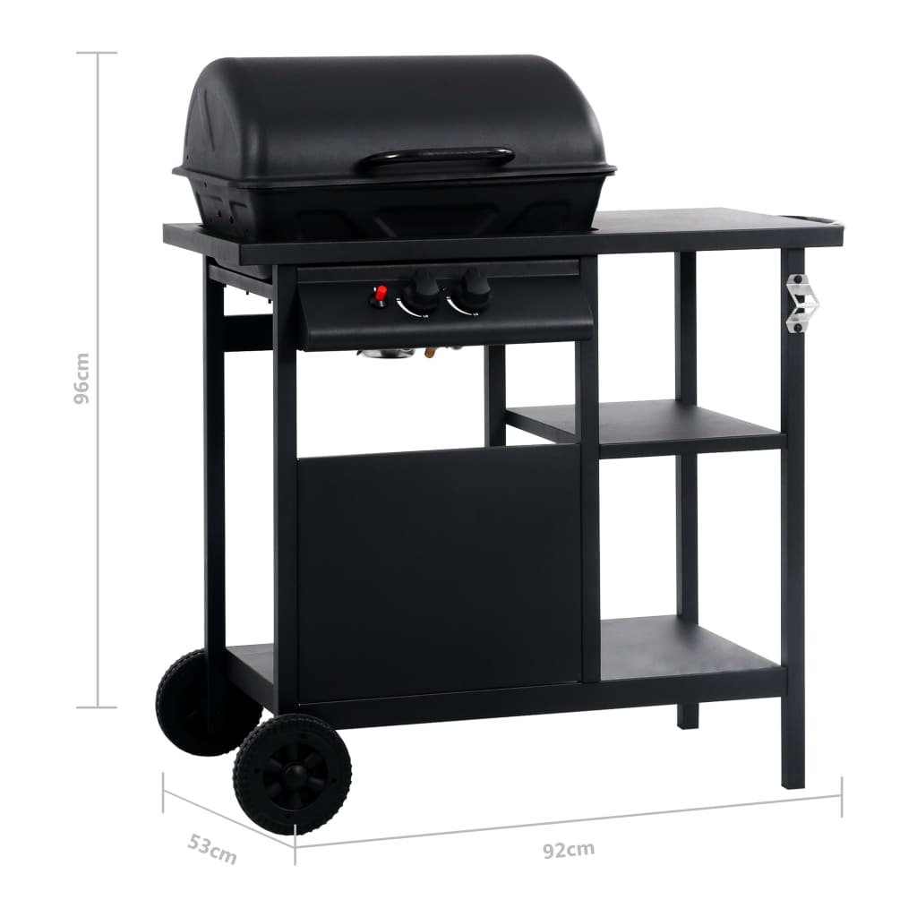 Gasbarbecue Met 3-Laags Zijtafel