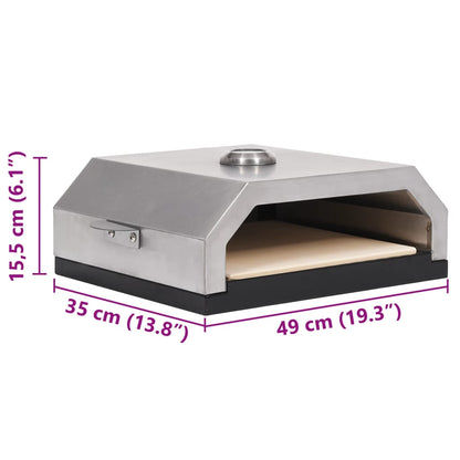 Pizzaoven Met Keramische Steen Voor Gas-/Houtskoolbarbecue