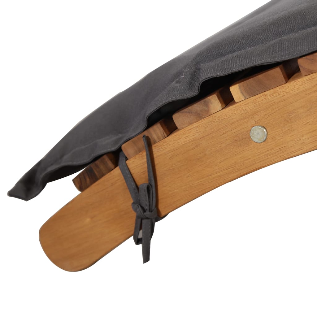 Ligstoel Met Kussen Massief Acaciahout