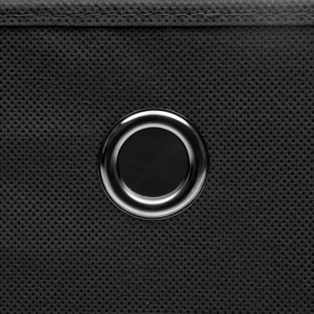 Opbergboxen Met Deksel 32X32X32 Cm Stof Zwart