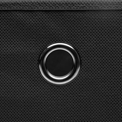 Opbergboxen Met Deksel 32X32X32 Cm Stof Zwart