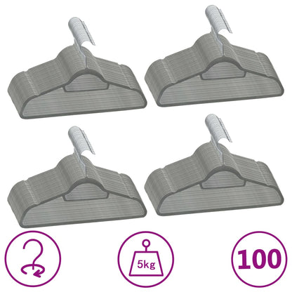 20-Delige Kledinghangerset Anti-Slip Fluweel