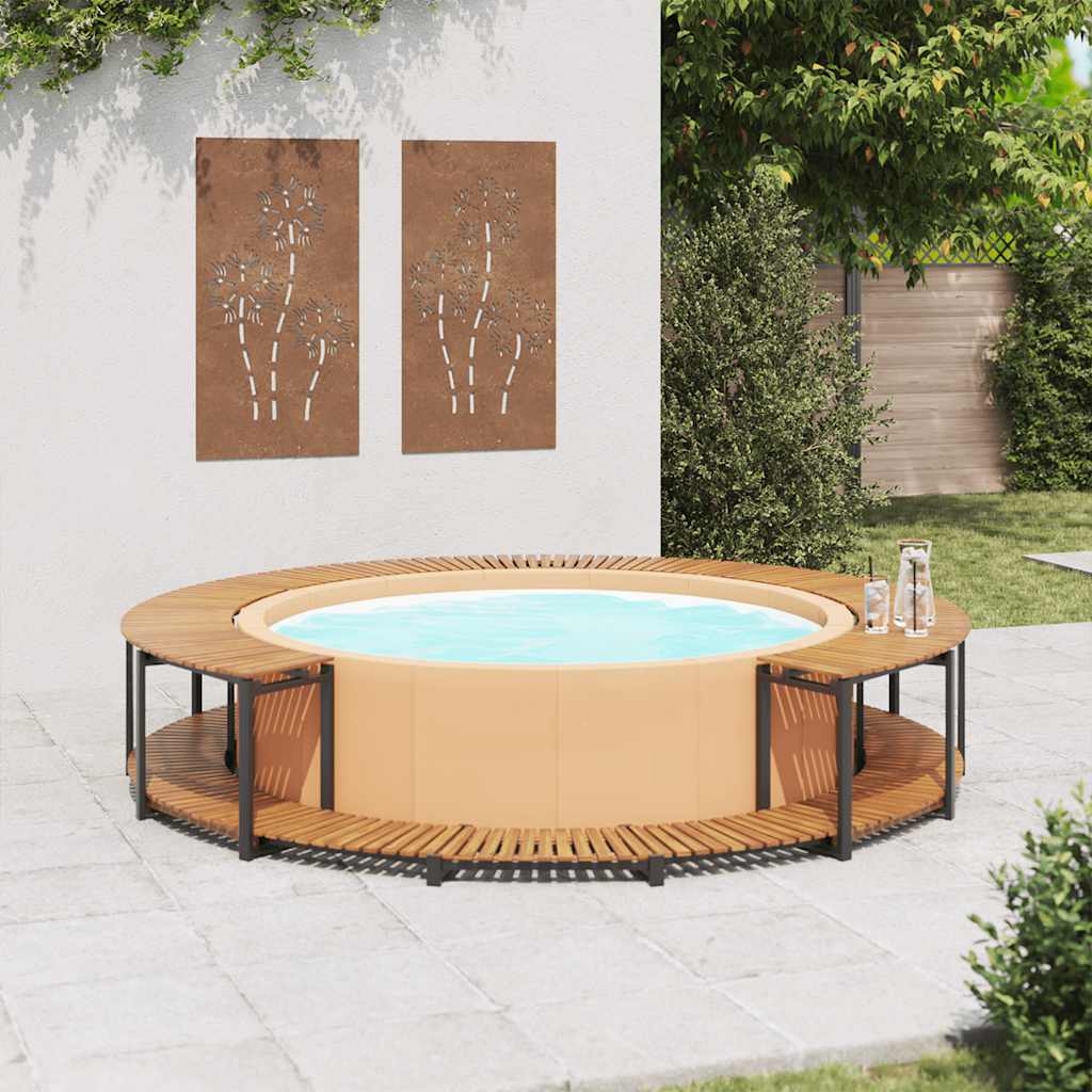 Spa-Ombouw 273X53 Cm Massief Acaciahout