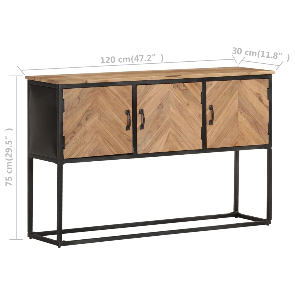 Dressoir 120X30X75 Cm Massief Acaciahout Mozaïek