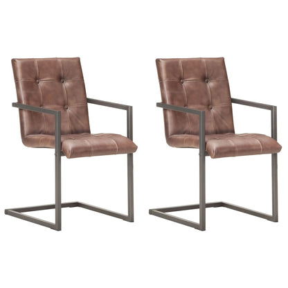 Eetkamerstoelen Echt Leer