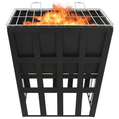 Vuurplaats En Barbecue 2-In-1 34X34X48 Cm Staal