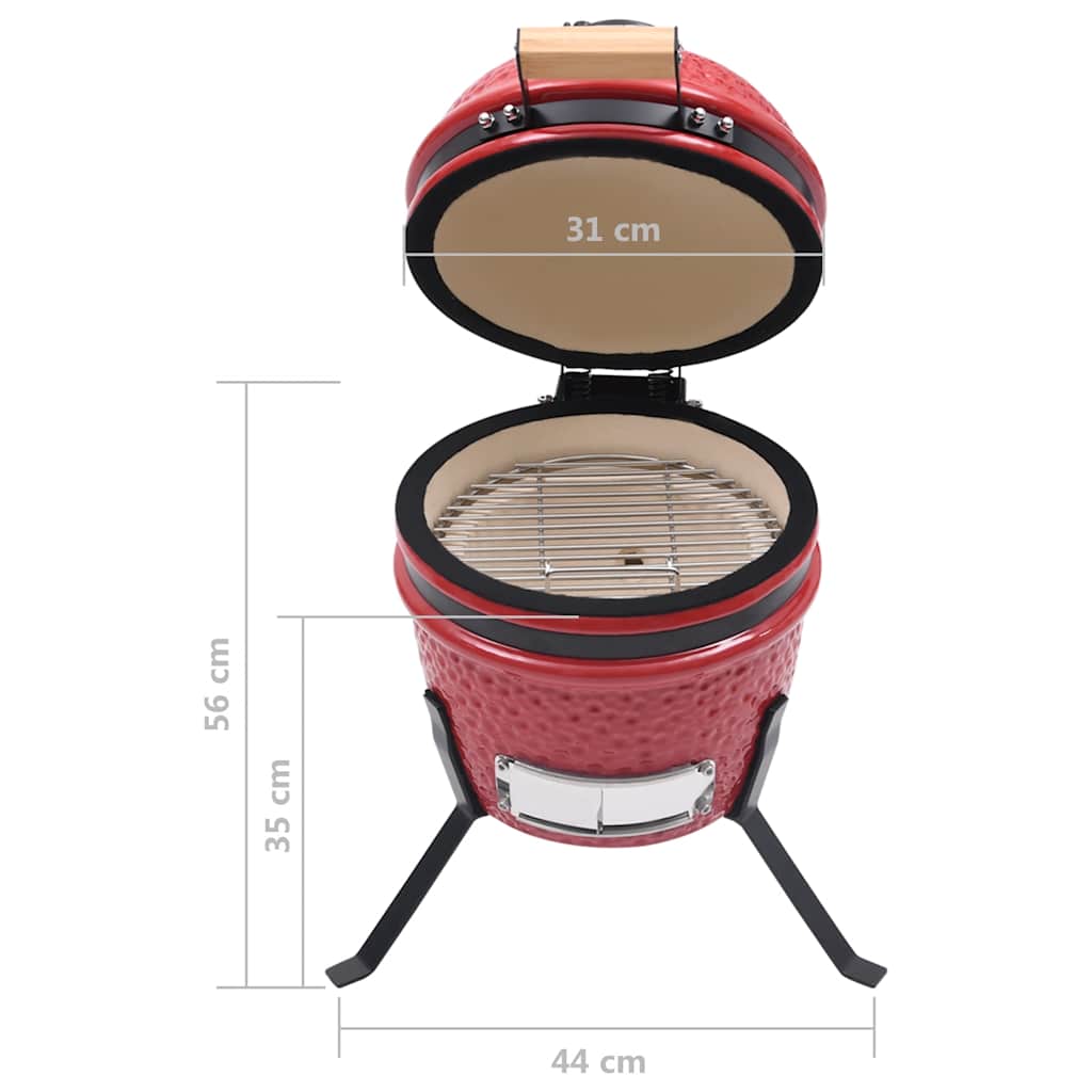 Kamado Barbecue 2-In-1 56 Cm Keramiek